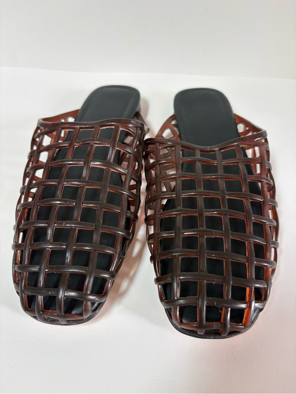 NWT Amazon Flat Jelly Mules Size 9 Women’s